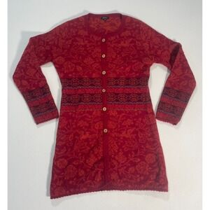 Novica Women's Peruvian 100% Alpaca Wool Long Cardigan Size S